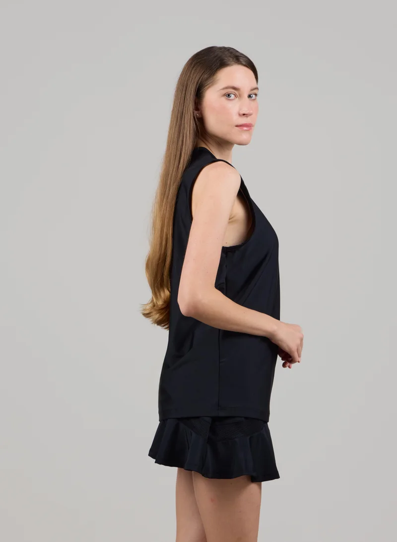 Just Nature Black Sleeveless Rashguard for Women | Best Price UAE